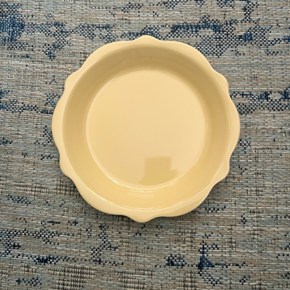 Gail Pittman 10” Butter Yellow Pie Plate